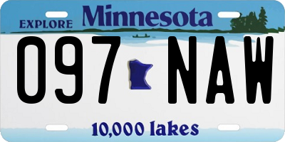 MN license plate 097NAW