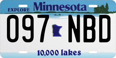 MN license plate 097NBD