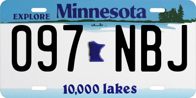 MN license plate 097NBJ