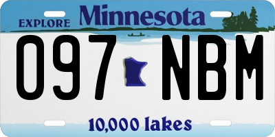 MN license plate 097NBM