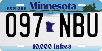 MN license plate 097NBU