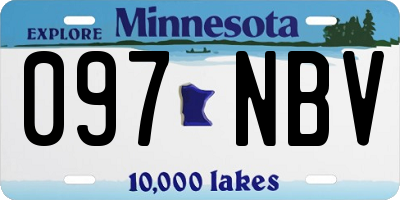 MN license plate 097NBV