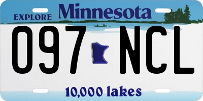 MN license plate 097NCL