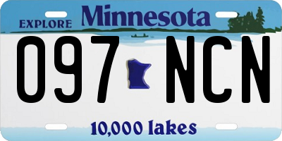 MN license plate 097NCN
