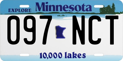 MN license plate 097NCT