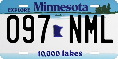 MN license plate 097NML
