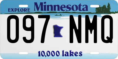 MN license plate 097NMQ