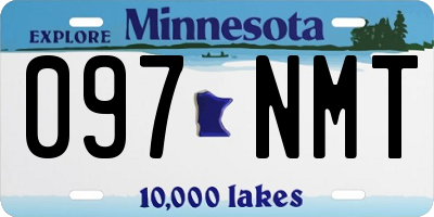 MN license plate 097NMT