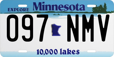 MN license plate 097NMV