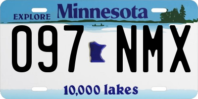 MN license plate 097NMX