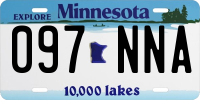 MN license plate 097NNA