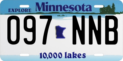 MN license plate 097NNB