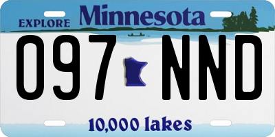MN license plate 097NND