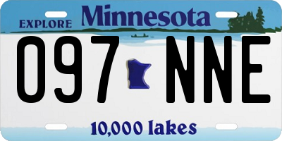 MN license plate 097NNE