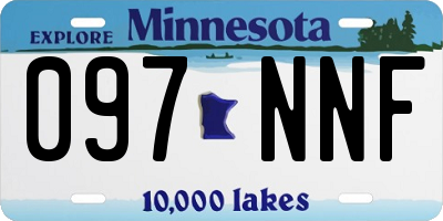 MN license plate 097NNF
