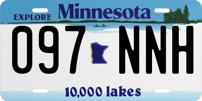 MN license plate 097NNH