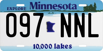 MN license plate 097NNL