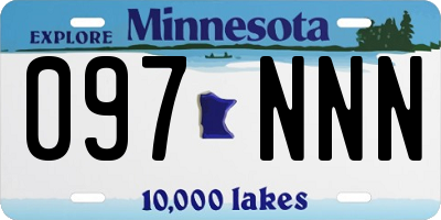 MN license plate 097NNN