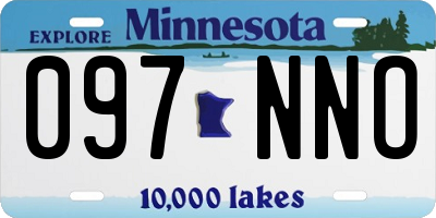 MN license plate 097NNO