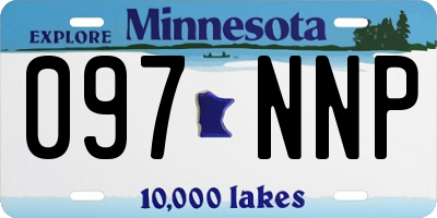 MN license plate 097NNP