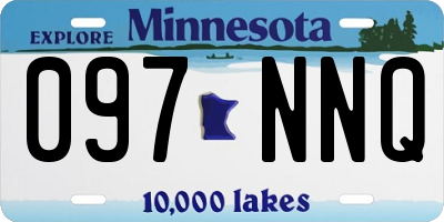 MN license plate 097NNQ