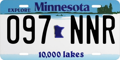 MN license plate 097NNR