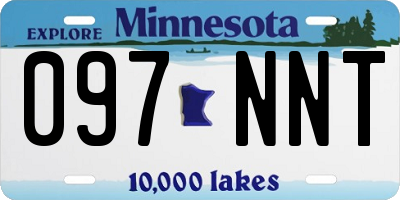 MN license plate 097NNT