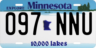 MN license plate 097NNU