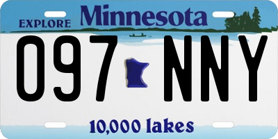 MN license plate 097NNY