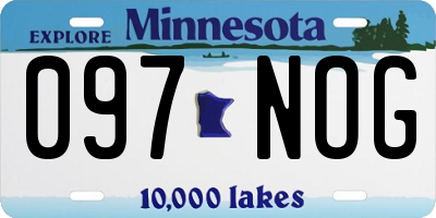 MN license plate 097NOG