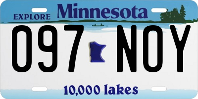 MN license plate 097NOY