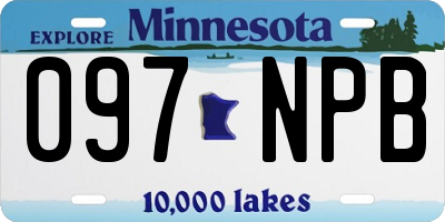 MN license plate 097NPB