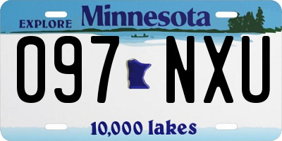 MN license plate 097NXU