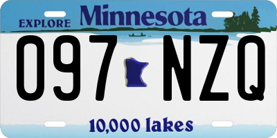 MN license plate 097NZQ