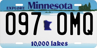 MN license plate 097OMQ