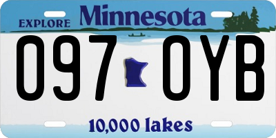 MN license plate 097OYB