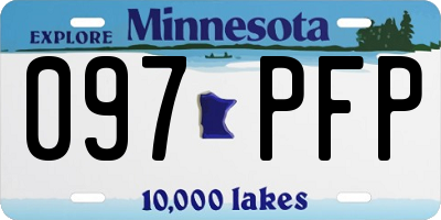 MN license plate 097PFP
