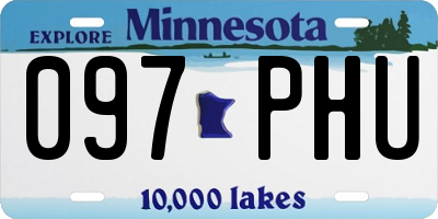 MN license plate 097PHU