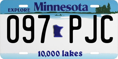 MN license plate 097PJC