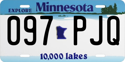 MN license plate 097PJQ