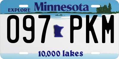 MN license plate 097PKM