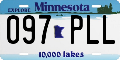 MN license plate 097PLL