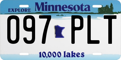 MN license plate 097PLT