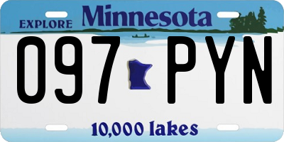 MN license plate 097PYN