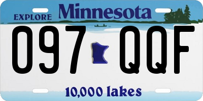 MN license plate 097QQF