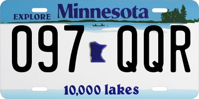 MN license plate 097QQR