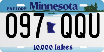 MN license plate 097QQU
