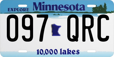 MN license plate 097QRC