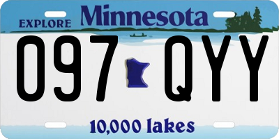 MN license plate 097QYY