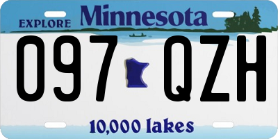 MN license plate 097QZH